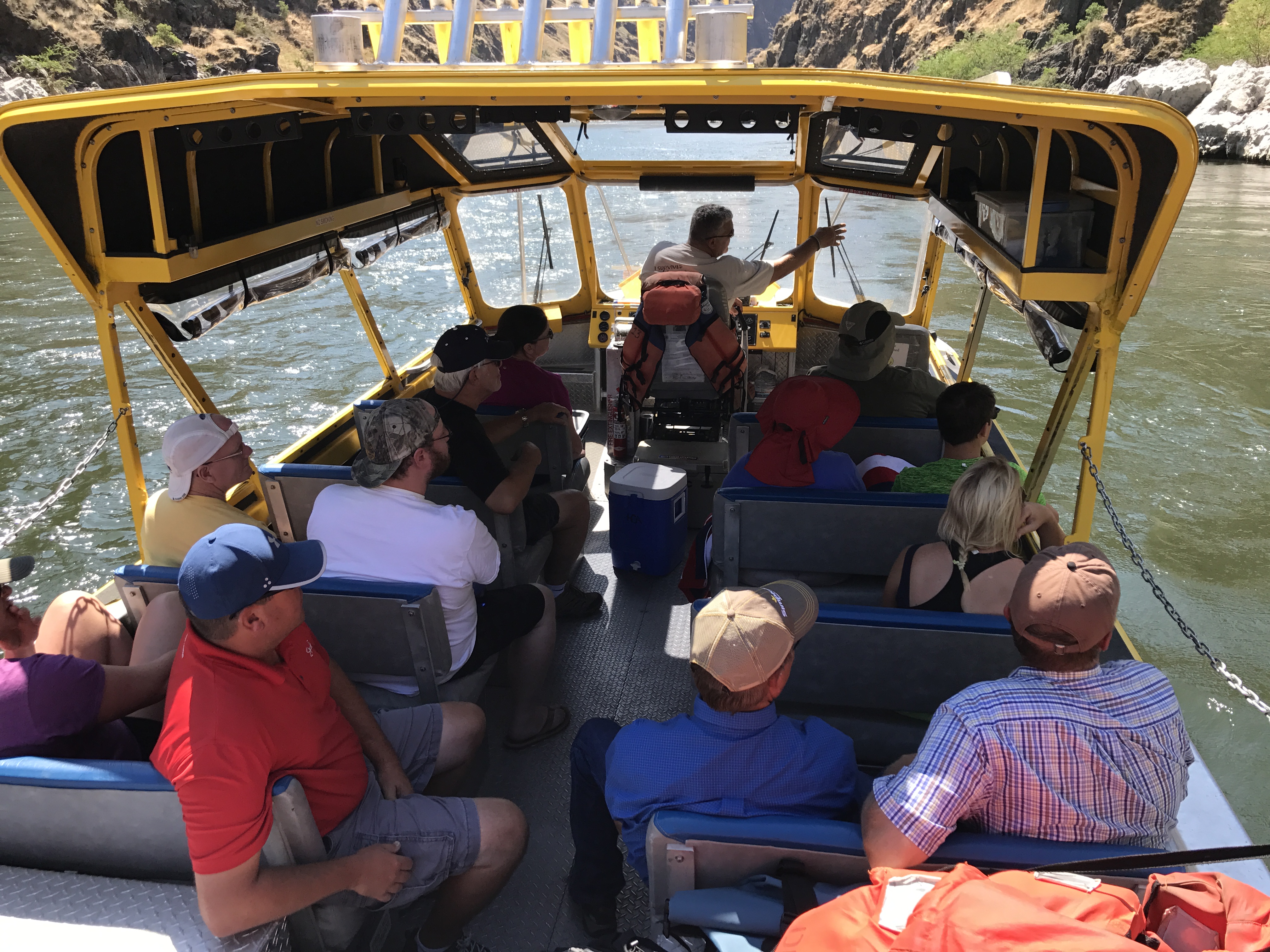 Jet boat trips offer the opportunity to travel upriver or downriver as needed to your destination. 